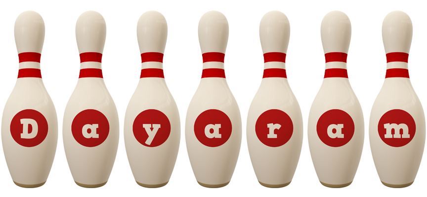 Dayaram bowling-pin logo