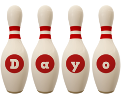 Dayo bowling-pin logo