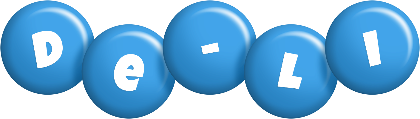 De-Li candy-blue logo