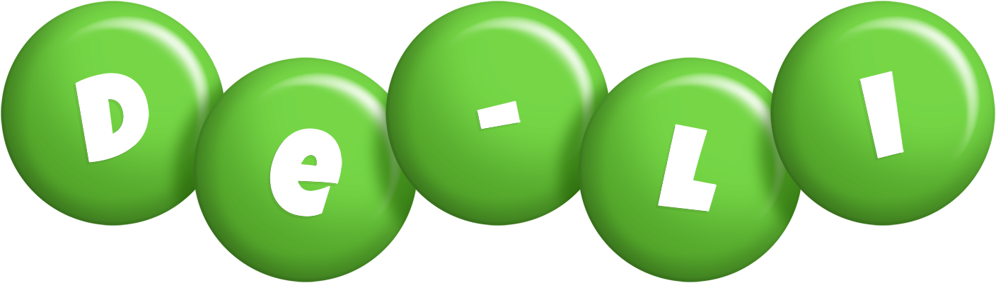 De-Li candy-green logo