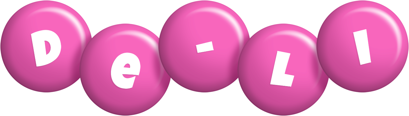 De-Li candy-pink logo
