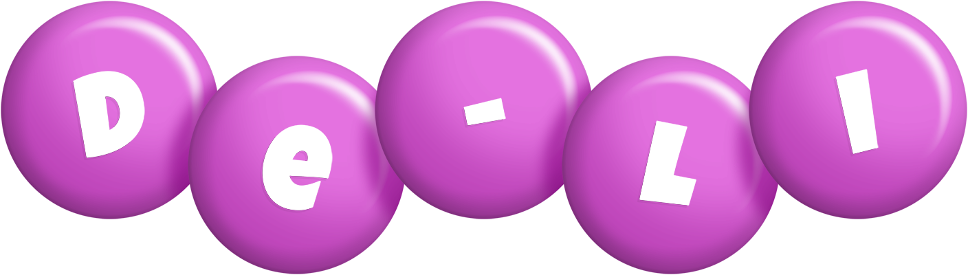 De-Li candy-purple logo