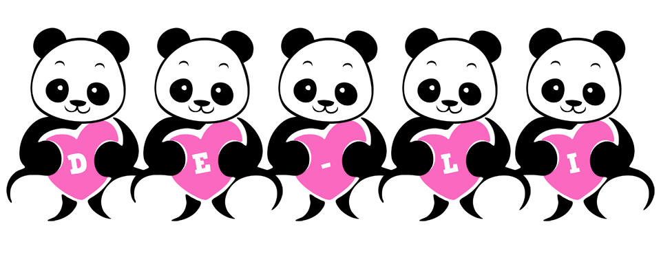 De-Li love-panda logo