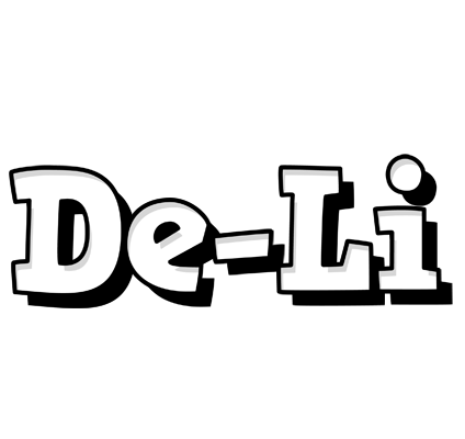 De-Li snowing logo