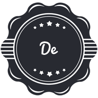 De badge logo