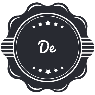 De badge logo