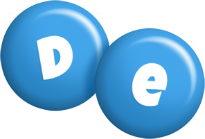 De candy-blue logo