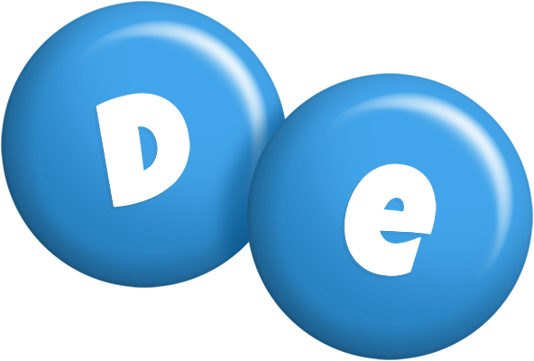 De candy-blue logo