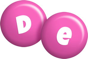 De candy-pink logo