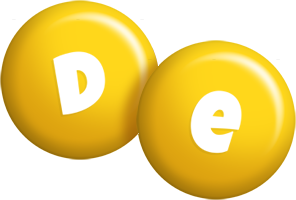 De candy-yellow logo