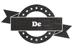 De grunge logo