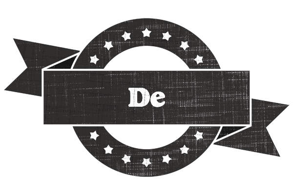 De grunge logo