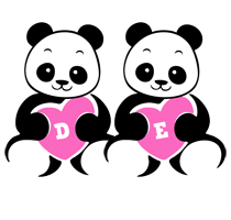 De love-panda logo