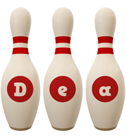 Dea bowling-pin logo