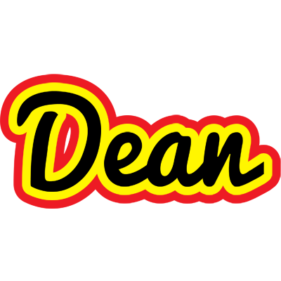 Dean flaming logo