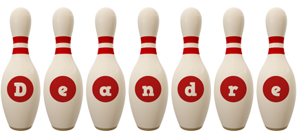 Deandre bowling-pin logo