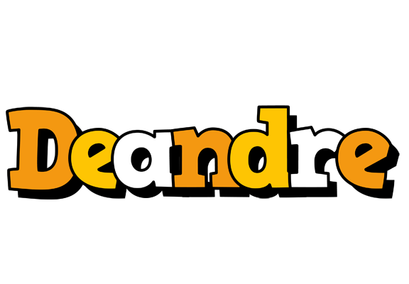 Deandre cartoon logo