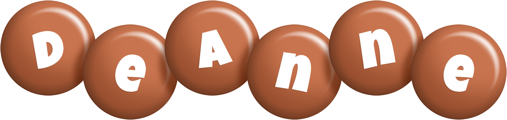 Deanne candy-brown logo