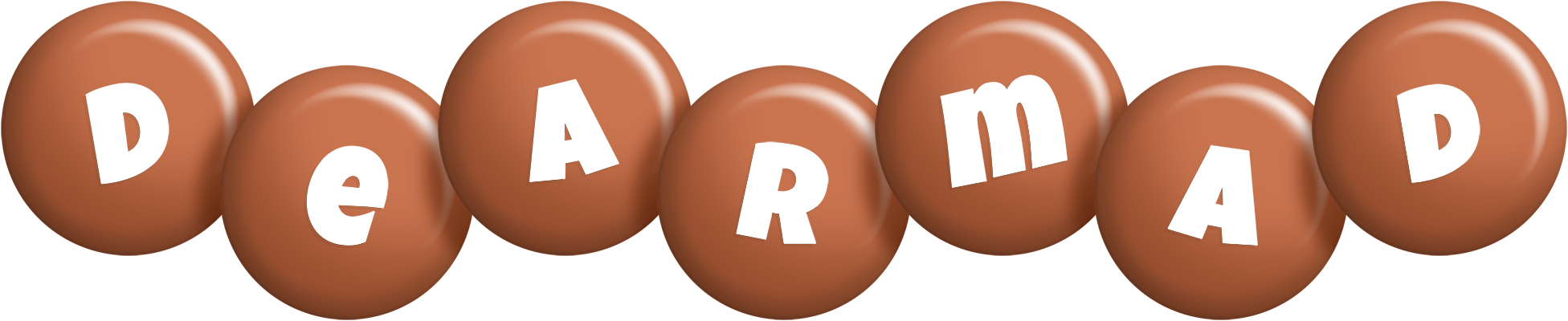 Dearmad candy-brown logo