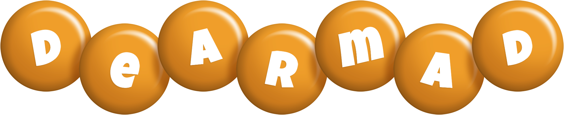 Dearmad candy-orange logo