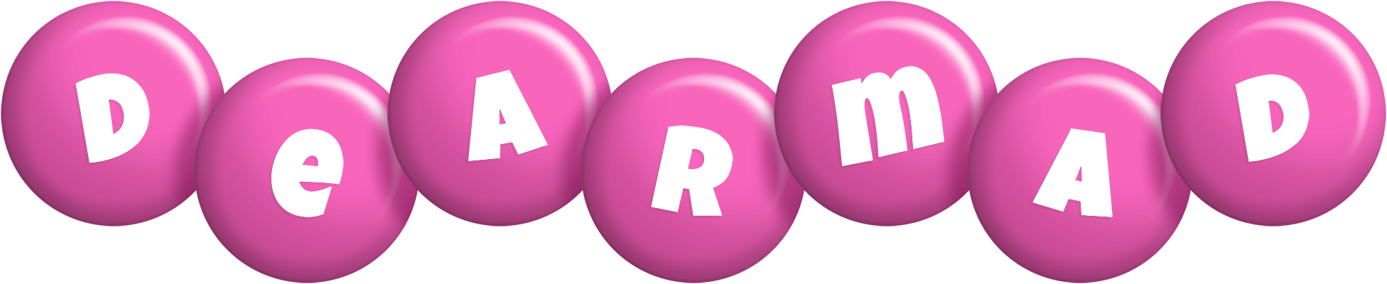 Dearmad candy-pink logo