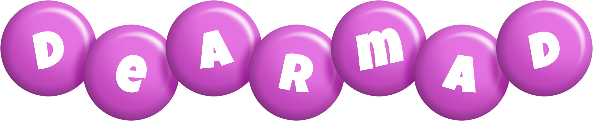 Dearmad candy-purple logo