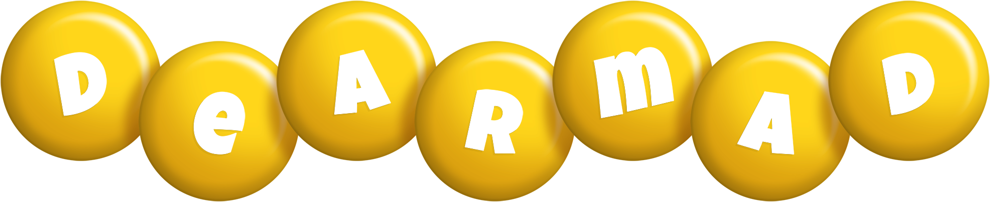 Dearmad candy-yellow logo