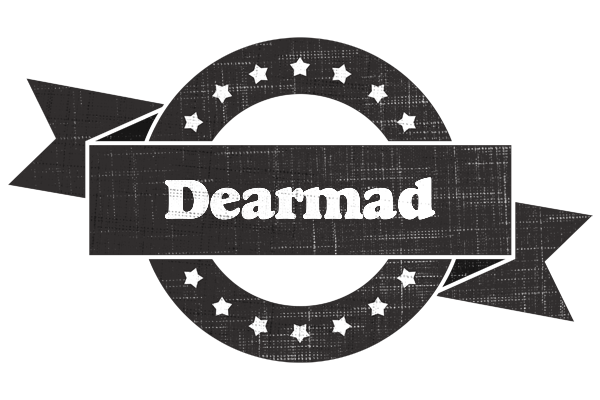 Dearmad grunge logo