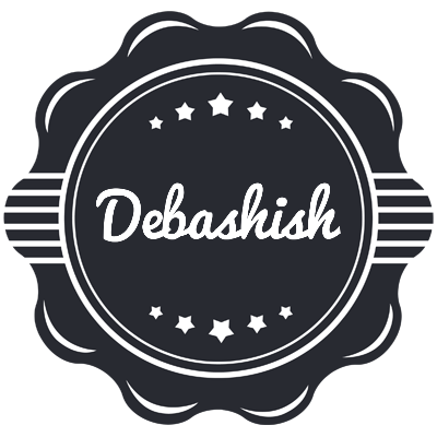 Debashish badge logo