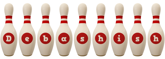 Debashish bowling-pin logo