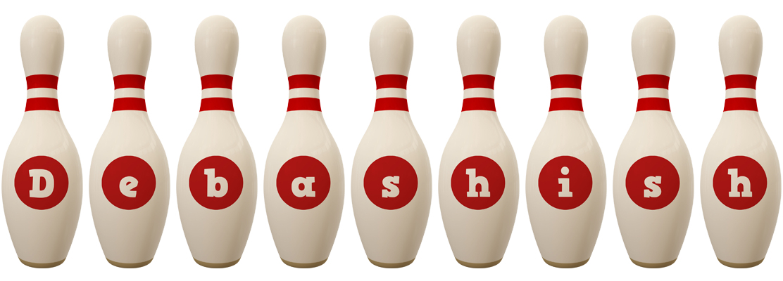 Debashish bowling-pin logo