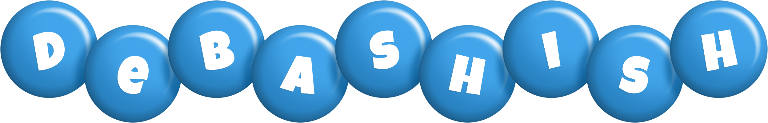 Debashish candy-blue logo