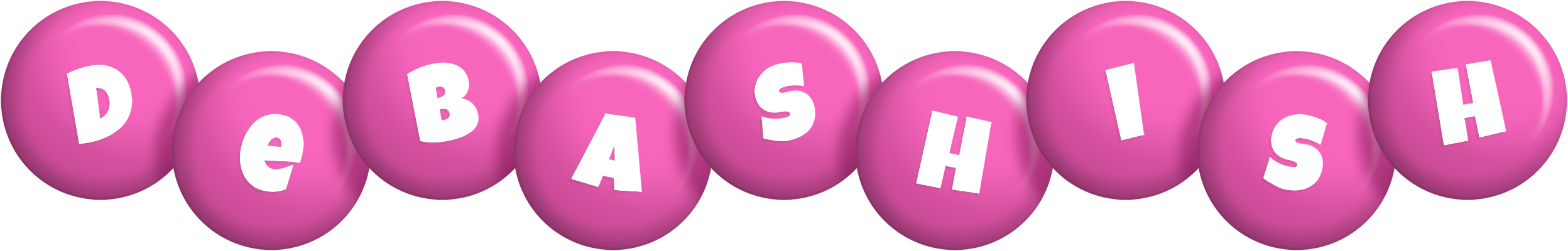 Debashish candy-pink logo