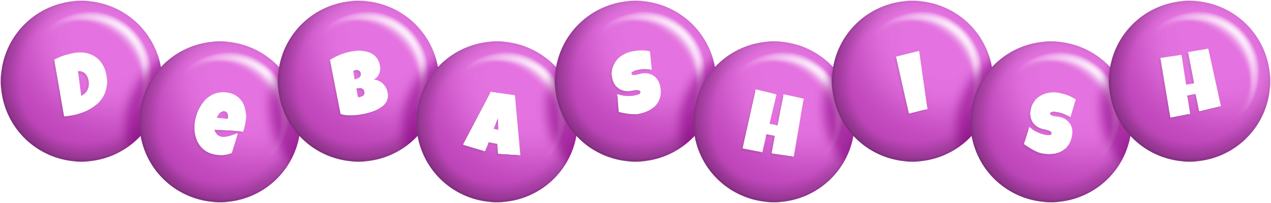 Debashish candy-purple logo