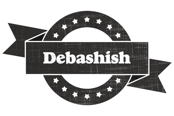 Debashish grunge logo