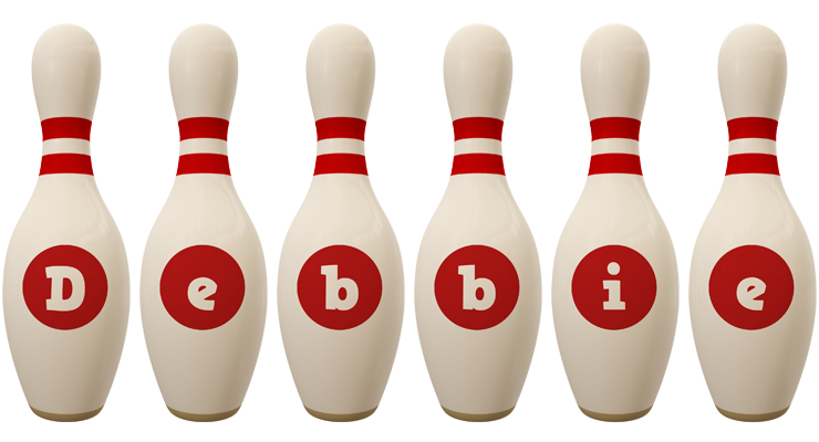 Debbie bowling-pin logo
