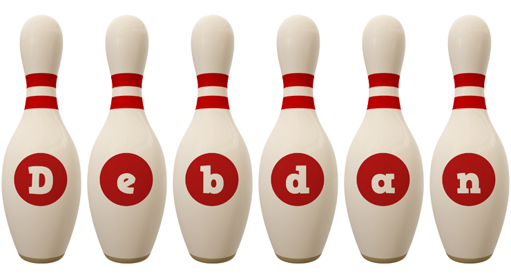 Debdan bowling-pin logo