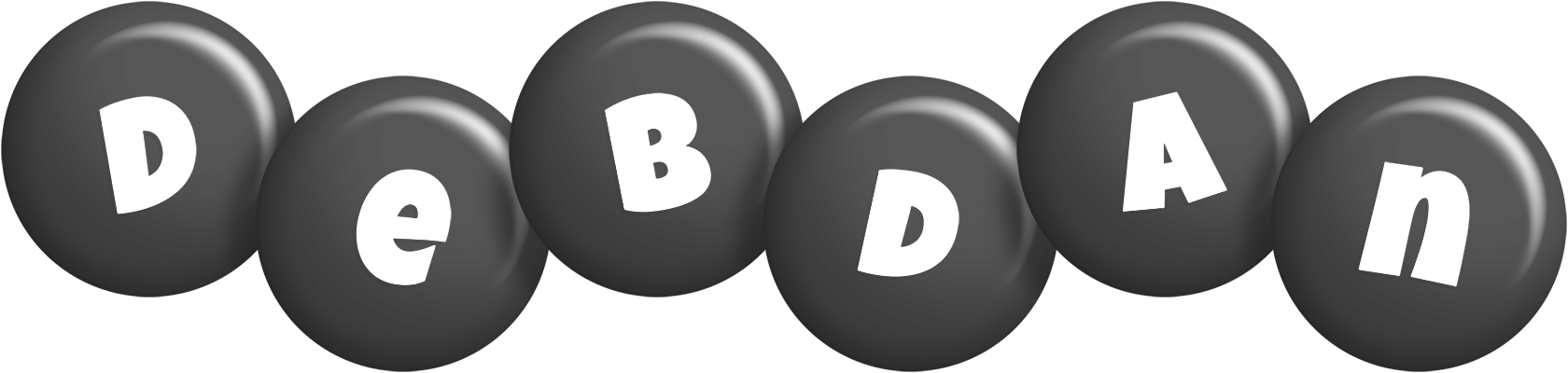 Debdan candy-black logo