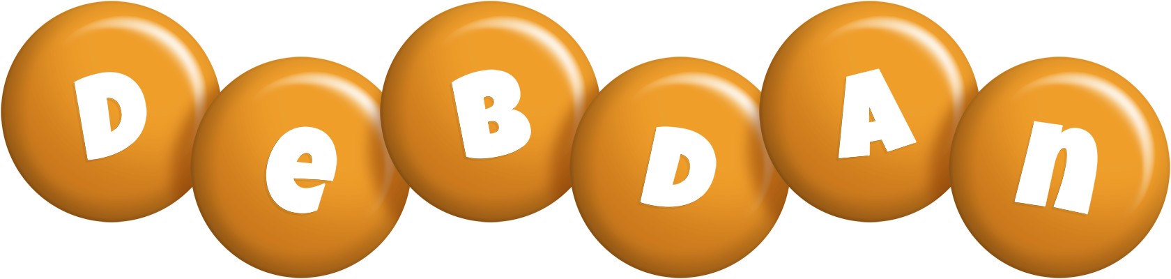 Debdan candy-orange logo