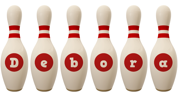 Debora bowling-pin logo