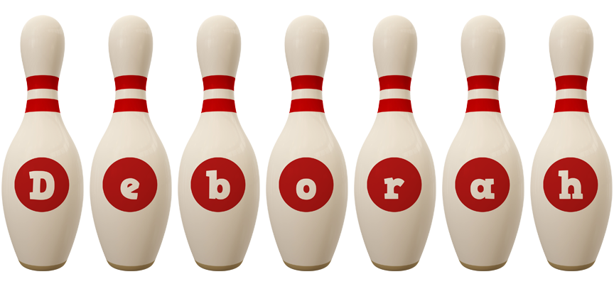 Deborah bowling-pin logo