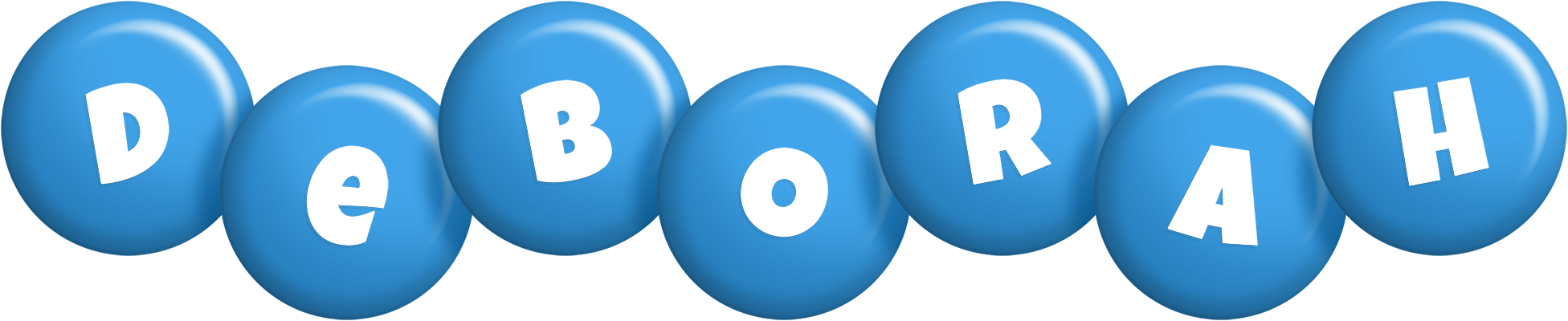 Deborah candy-blue logo