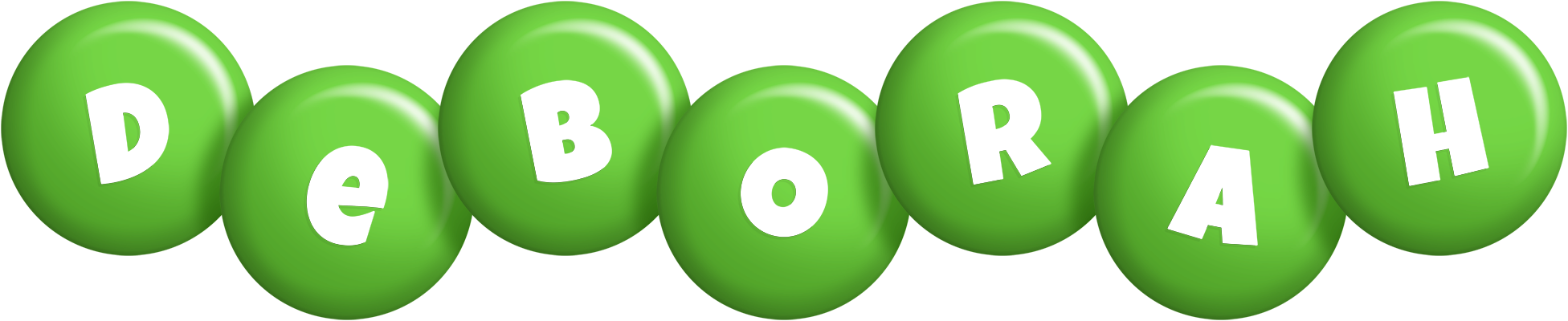 Deborah candy-green logo