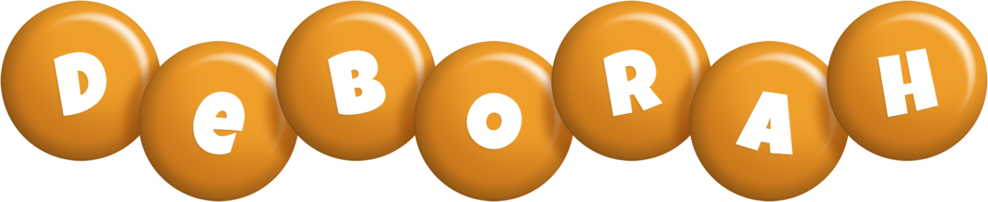 Deborah candy-orange logo