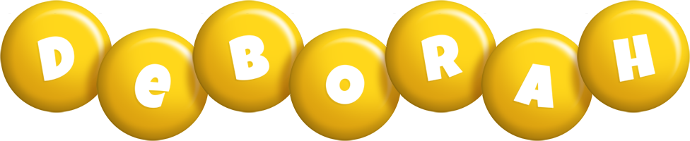 Deborah candy-yellow logo