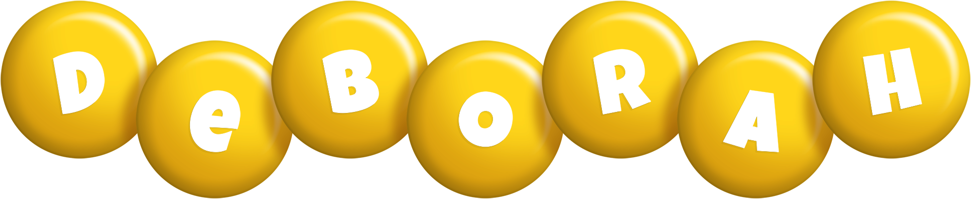 Deborah candy-yellow logo