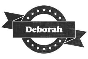 Deborah grunge logo