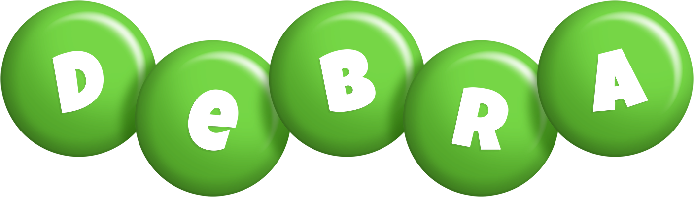 Debra candy-green logo