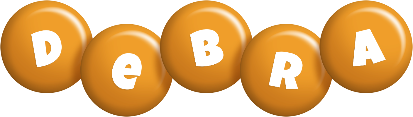 Debra candy-orange logo