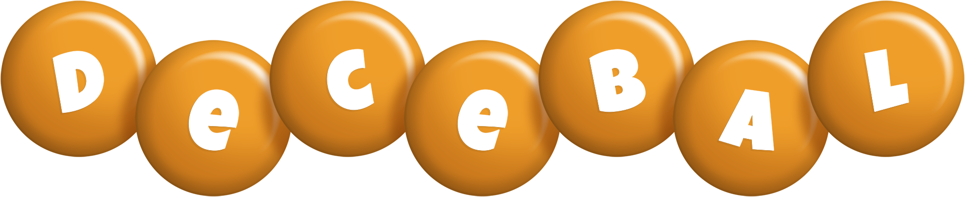 Decebal candy-orange logo